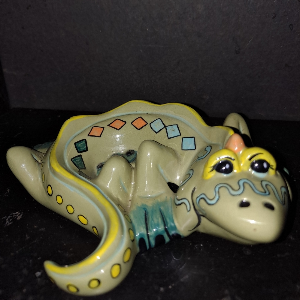 "6" Mexican Pottery Mosaic ceramic ART lizard